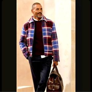 recycled wool blend short jacket